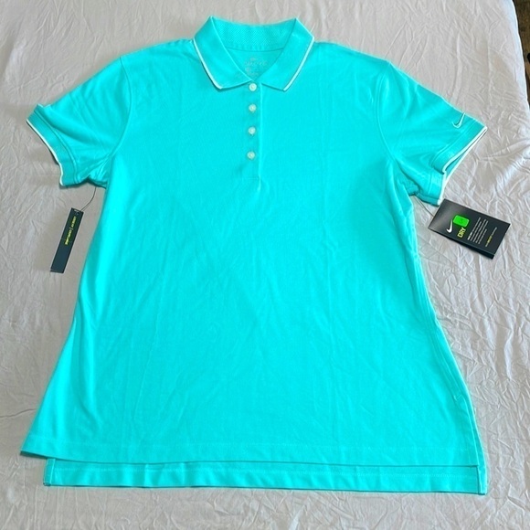 Nike Tops - Nike women’s golf polo, blue size large.